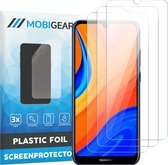 Mobigear Screenprotector geschikt voor Huawei Y6s | Mobigear Screenprotector Folie - Case Friendly (3-Pack)