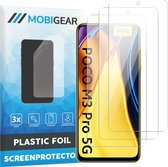 Mobigear - Screenprotector geschikt voor POCO M3 Pro | Mobigear Screenprotector Folie - Case Friendly (3-Pack)