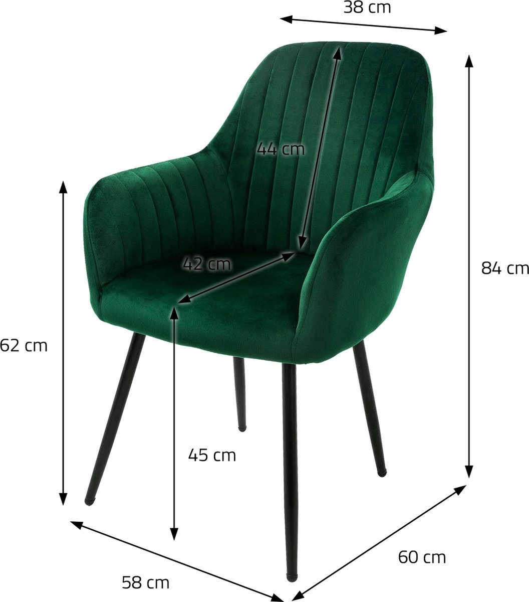 Eetkamerstoelen Set Van 2 Petrol Keukenstoelen Met Polyester Bekleding En Stalen Poten Ml Design