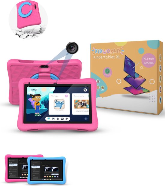 Tablette pour enfants KidWorld rose