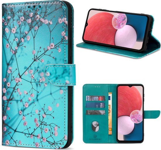 Geschikt Voor Oppo A78 5G Hoesje - Solidenz Bookcase A78 5G - Telefoonhoesje A78 5G - Case Met Pasjeshouder - Cover Hoes - Sierkers