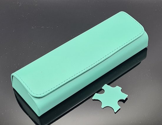 Designer brillenkoker VAN ECHT ITALIAANS LEER LUXE van hoge kwaliteit / leren mint brillendoos met magneetsluiting / geweldig cadeau / merveilleux cadeau / boîte / Aland optiek / OB36NK.10.04 / hard case