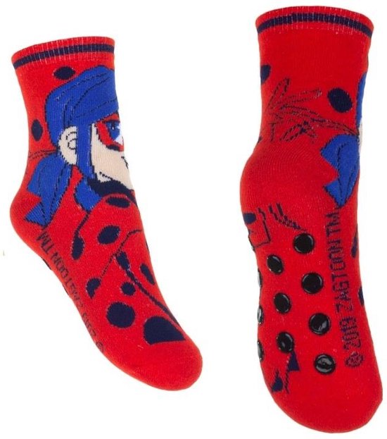 Miraculous ladybug - Badstof Antislip - sokken 3 paar