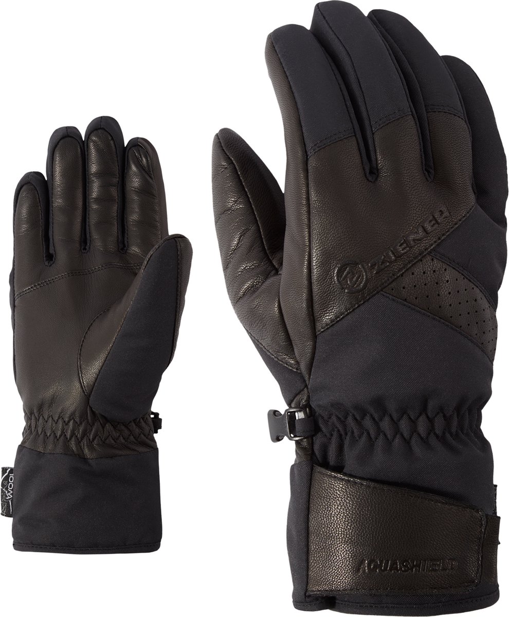 Ziener GETTER AS R AW skihandschoenen heren Alpine 100% Zwart