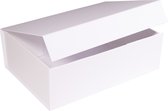 Magneetdoos geschenkdoos - Luxe Giftbox, 28x21x9 cm WIT (5 stuks)