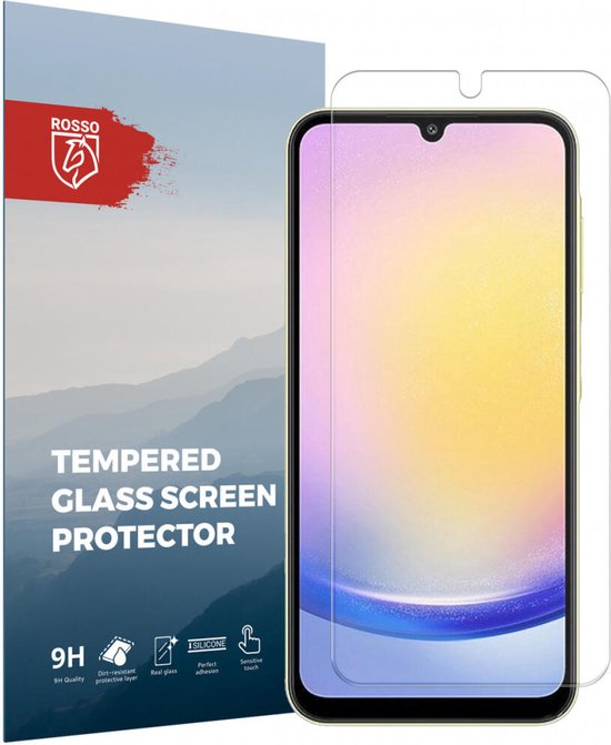 Rosso 9H Tempered Glass Screen Protector Geschikt voor Samsung Galaxy A25 | Glasplaatje | Beschermlaag | Beschermglas | 9H Hardheid