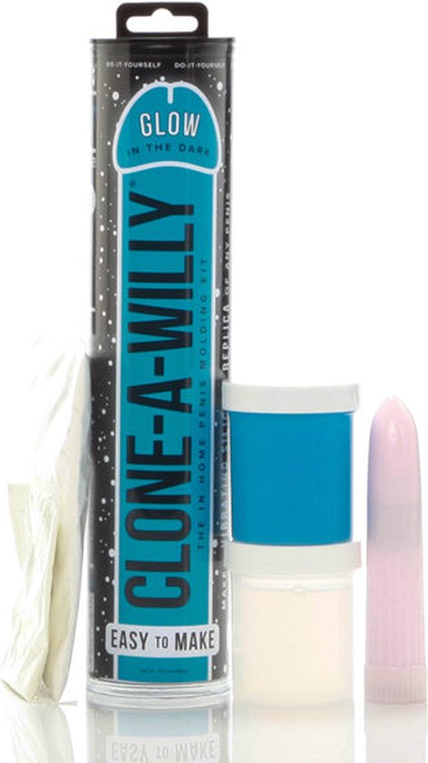 Clone-A-Willy Glow in the Dark - Blue –