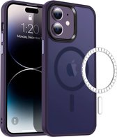 Casify Classic Hybrid iPhone 11 Hoesje met MagSafe - Mat Donkerpaars