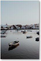 Dorpse Rust op Lanzarote - Kalmte aan de Kust - Foto op Plexiglas 40x60