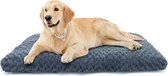CALIYO Hondenmand - L - 109x72 cm - Hondenkussen - Geschikt voor Honden/Katten tot 75 cm - Mag in de Wasmachine - Grijs/Blauw