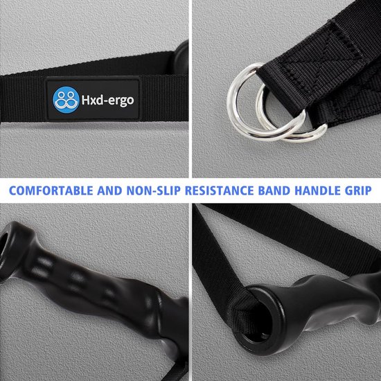COITEK Lot De 2 Paires De Poignées De Bande De Résistance Pour Fitness - Design Large - Poignées