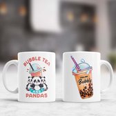 Mok Bubble Tea and Pandas - Bubbelthee - Gift - Cadeau - Cute - Adorable - Sweet - Lovely - Schattig - Lief - SchattigDier