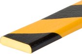 Knuffi stootrand vlakprofiel type F – geel-zwart – 5 meter