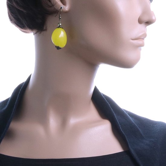 Behave Boucles d'oreilles dames - couleur bronze - boucles d'oreilles - boucles d'oreilles clous - forme ronde