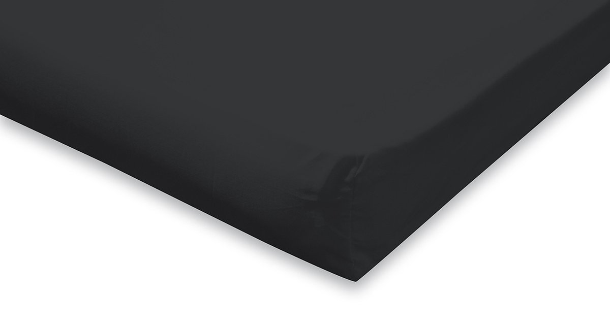 Eleganzzz Hoeslaken Topper Katoen Perkal Antraciet Hoeslaken 140x200 Topper Hoeslakens Tweepersoons