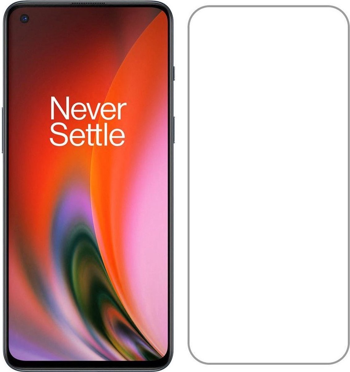 Full Cover Full Glue Glass Screen Protector for OnePlus Nord 2 5G _ Black