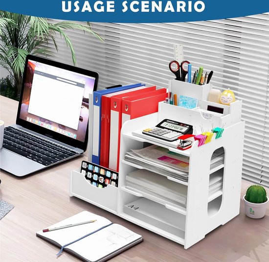 Desktop Supplies Magazine Akthouder Rack Bureau Opgeruimde ...
