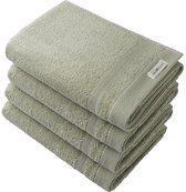 PandaHome - Badhanddoek Set - 4 delig - 4 Badhanddoeken 70x140 cm - 100% Katoen - Groen Badhandoeken - Pala Olive