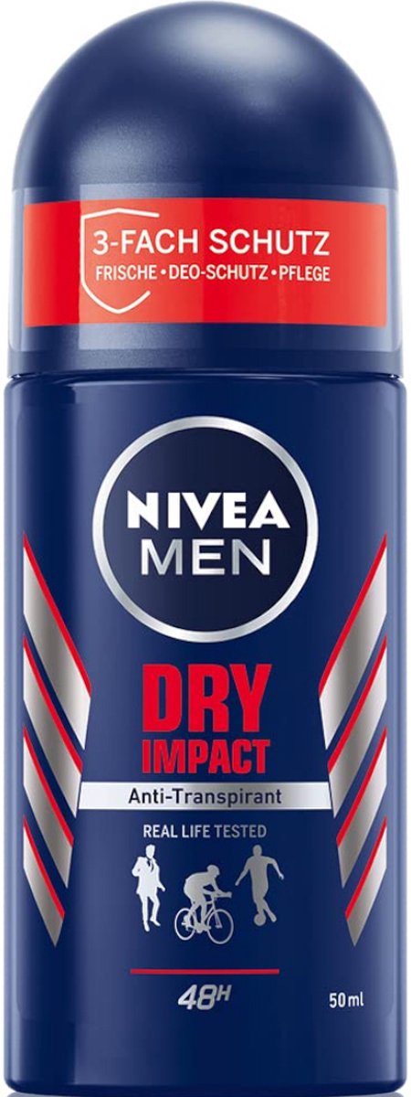 Goedkoopste Nivea men deodorant roll-on Dry Impact Anti-Transpirant 50ML