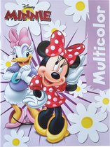 Disney - Minnie mouse - Kleurboek - 32 pagina's - 17 kleurplaten - 17 gekleurde illustraties - kleuren - Katrien duck - mickey - Classics - Cadeau - kado