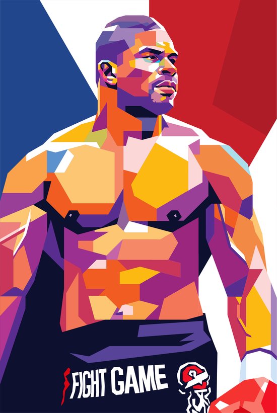 Alistair Overeem Poster | The Reem | UFC | MMA Poster | Glory | 61x91cm | Wanddecoratie | Muurposter | Pop Kunst | Sport Poster | Geschikt om in te lijsten