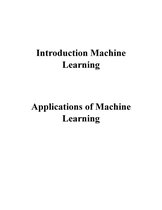 1 1 - Introduction Machine Learning