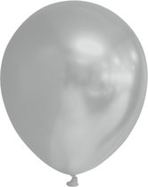 Ballonnen klein metallic zilver 100 stuks - 5 inch