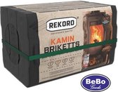 Rekord Bruinkool briketten - bruinkool - 1x 18 stuks - bruinkool briketten - haardhout - kachel - 10 kg.