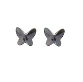 Behave Oorbellen dames – zilver kleurig - oorhangers – oorstekers – vlinder vorm