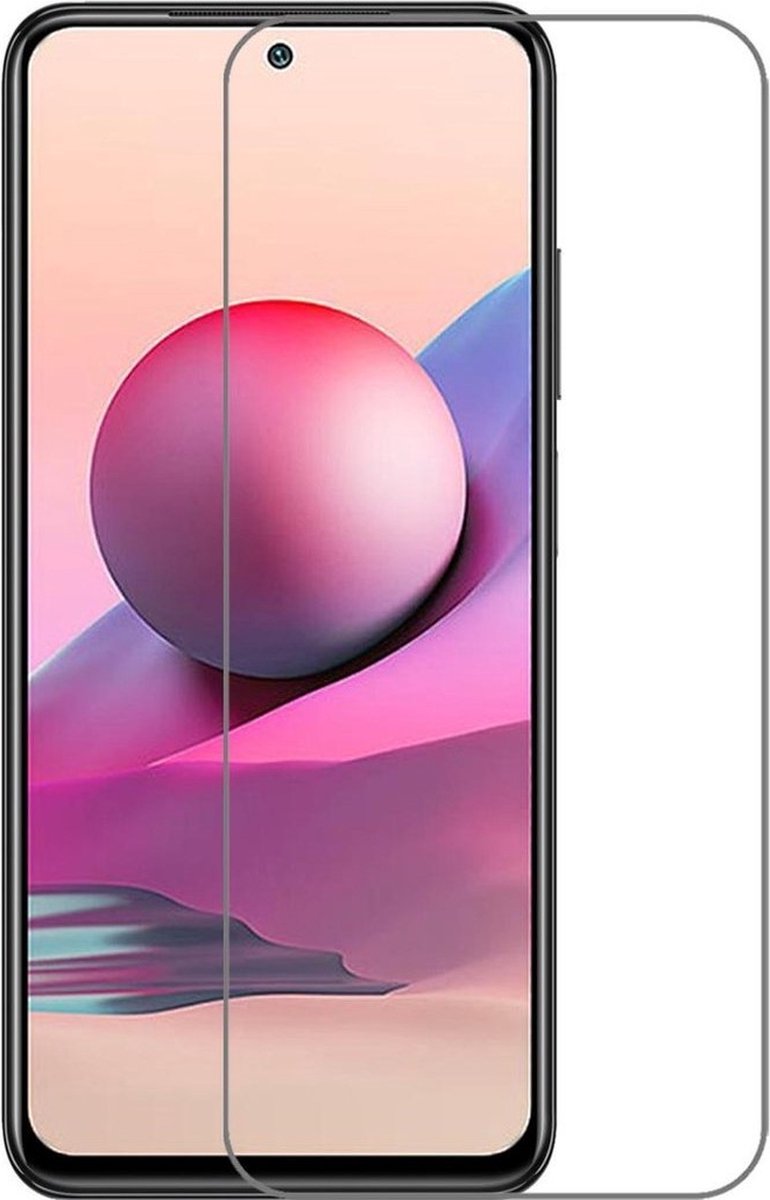 Full Cover Glass Screen Protector for Redmi Note 10s / Note 10 4G _ Black