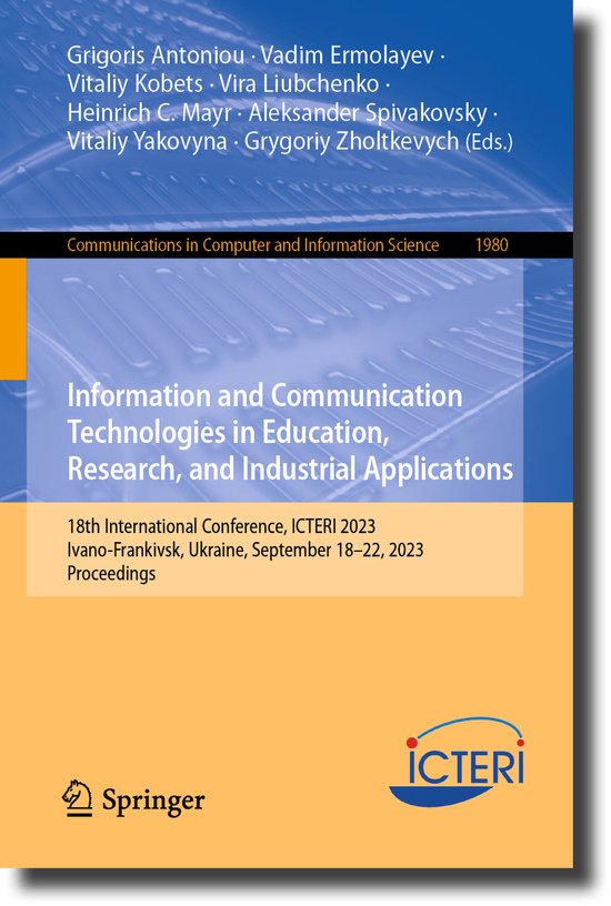 Communications in Computer and Information Science1980- Info ... - cover