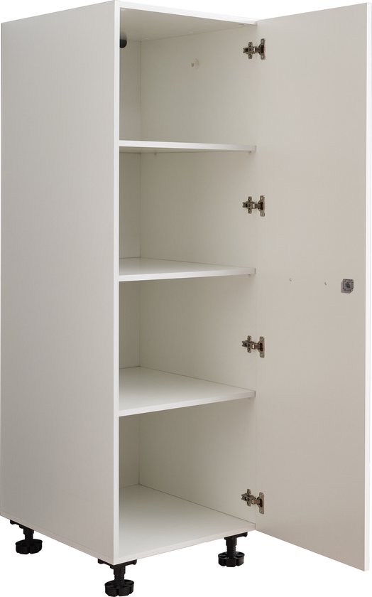 Armoire colonne pour lave-linge Laundreezy | 50 x 68 x 162 cm | Blanc - Bega BBK - Meubles pour buanderie - Blanc - MDF - Meubles pour buanderie