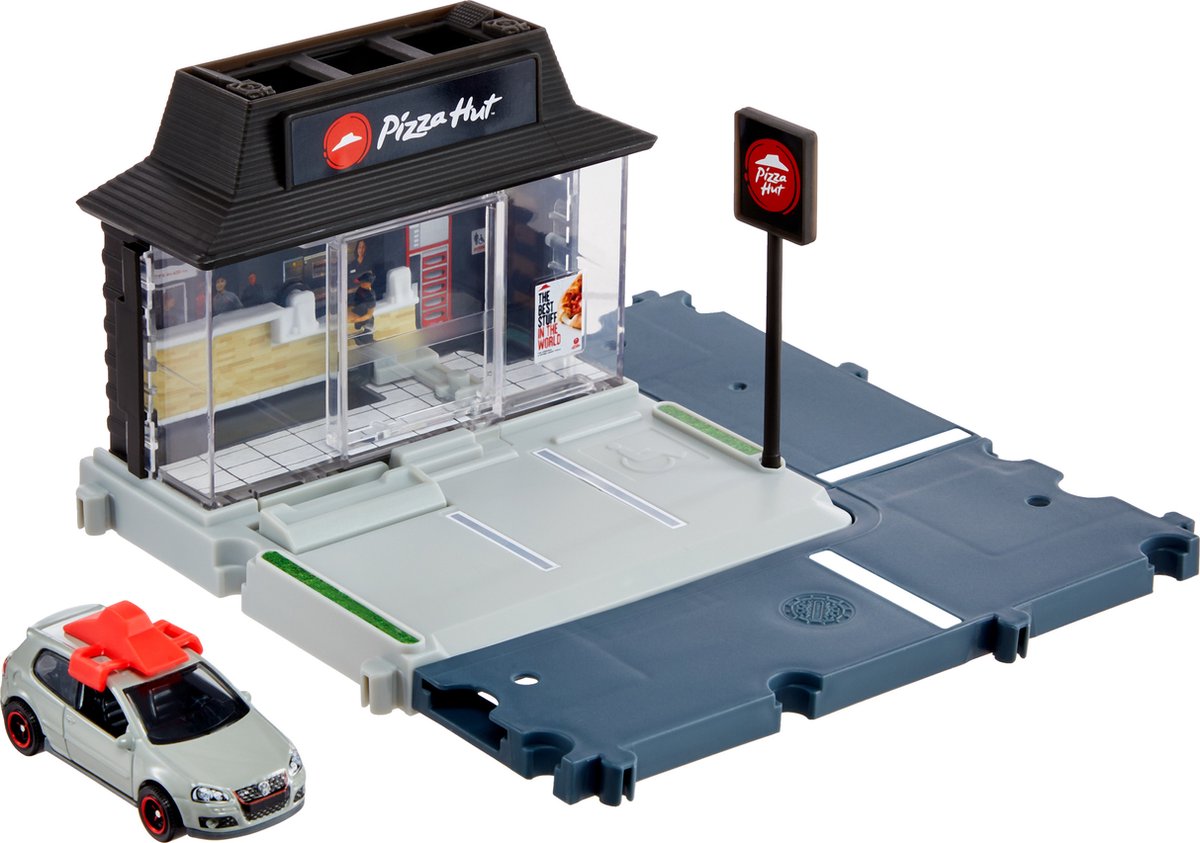Matchbox Action Drivers Pizza Hut Pizza Run, Voertuig & circuitset, 3 jaar, Meerkleurig