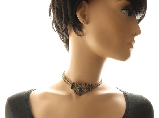 Behave Collier femme vintage luxe doré 40 cm