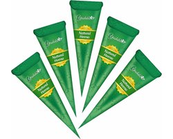 Yashika - 5 Stuks Henna Tattoo - Tijdelijke Tattoo - Festival Tattoos - Mehndi - Nep Tattoo Huid Tijdelijke Tattoo Volwassenen - Zomerfeest Tattoos - Festival Tattoo - Nep Tattoo - Henna Tattoo Inkt Pasta 5 Cones 5 Tubes 25 Gram/Tube - Natuurlijke Kr
