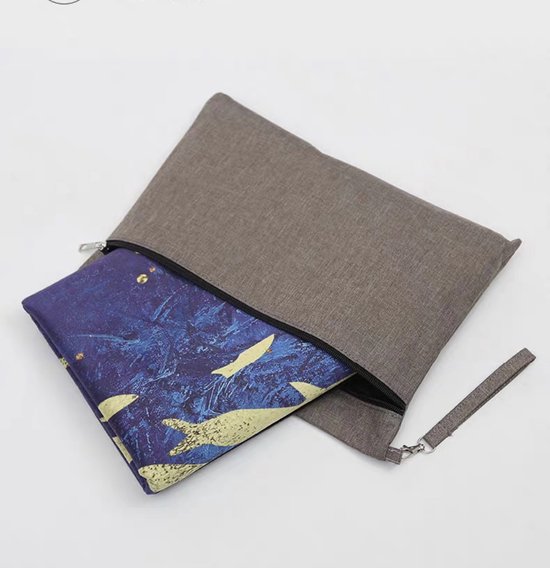 Opvouwbare Suede Yogamat voor Reizen Travel Yoga Mat Antislip Sportmat voor Yoga, Pilates, Training 0,06 Inch/1,5 mm Dikke, 72 x 24 Inch/183 x 61 cm, Blauw