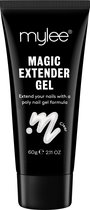 Mylee Magic Extender Gel 60g [Clear] – Long Lasting Wear, Natuurlijke Look, Nagel Verlenging Gel, voor Beginners & Salon Professionals, Acryl nagel verdikkende builder gel, Nail Art
