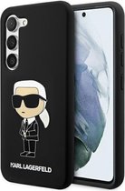 Bescherming Karl Lagerfeld Samsung Galaxy S23+ hardcase black Silicone Ikonik