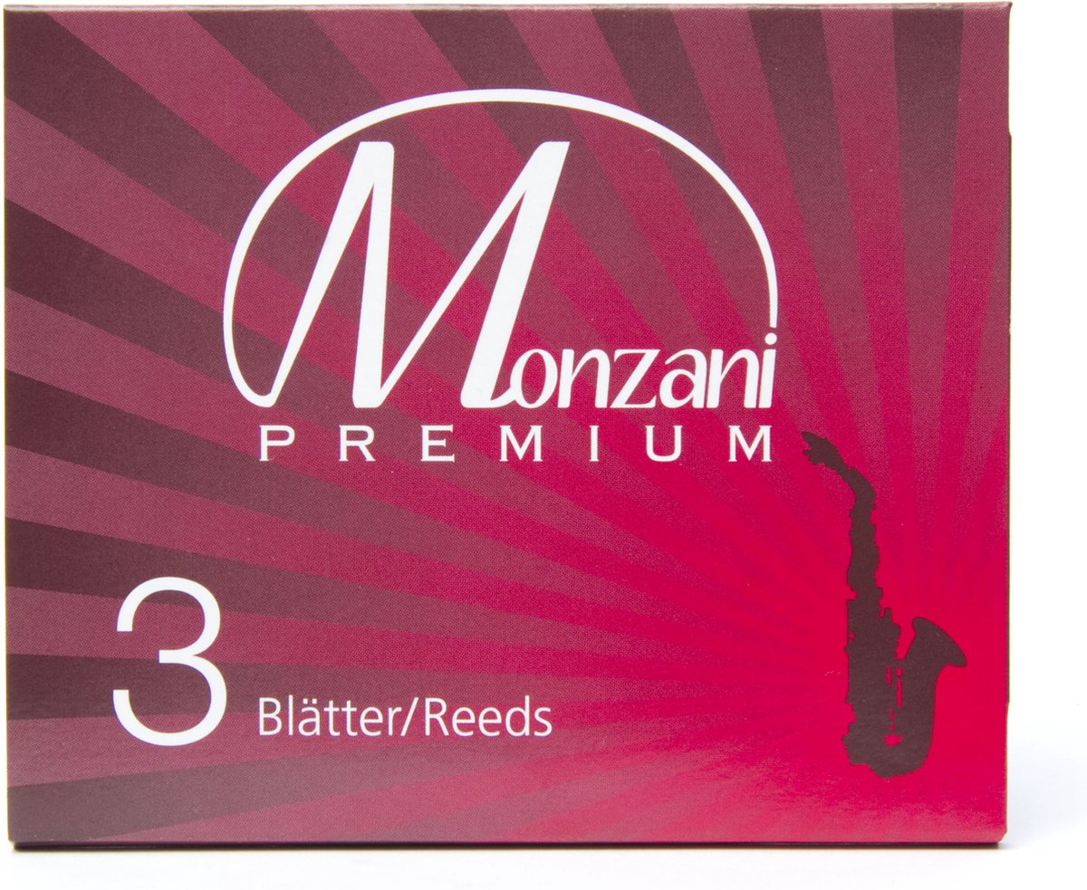 Monzani Premium Bb-Böhmklarinette 2,5 doos met 3 rieten - Riet voor Bb klarinet (Frans)