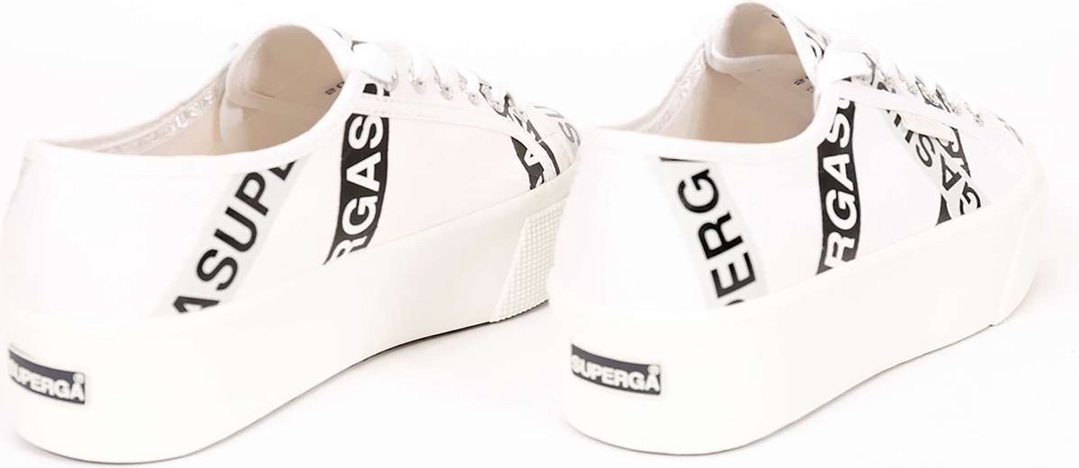 Superga 2790 Lettering Bianco Sneakers - Fashion Wear - Vrouwen