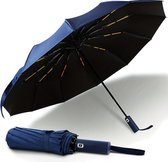 Livano Windproof Paraplu - Opvouwbaar - Moderne Stormparaplu - Stormproef - Automatisch Uitklapbaar - Umbrella - Blauw
