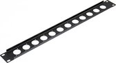 MUSIC STORE 19" XLR Panel Mounting 1U - Rack paneel