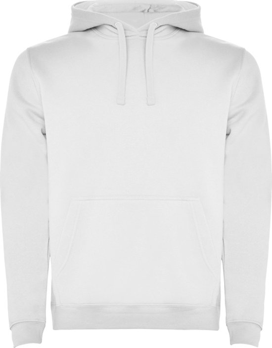 Wit Unisex Hoodie met capuchon en koord Urban merk Roly maat M