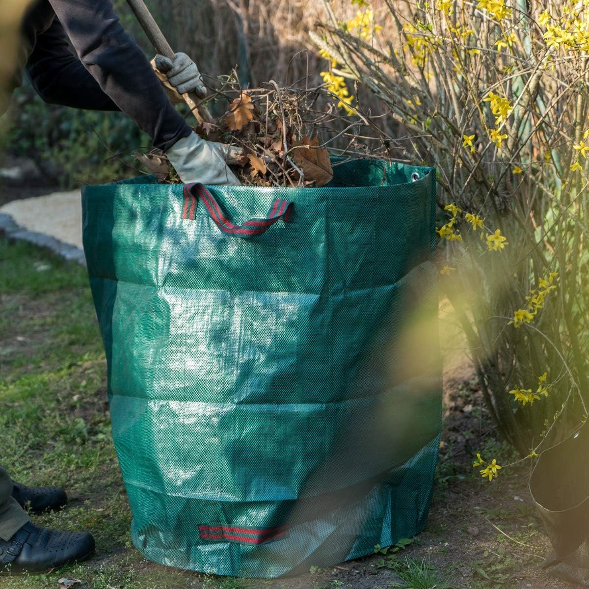 1x 272 litres sac de jardin stable, sac à feuilles