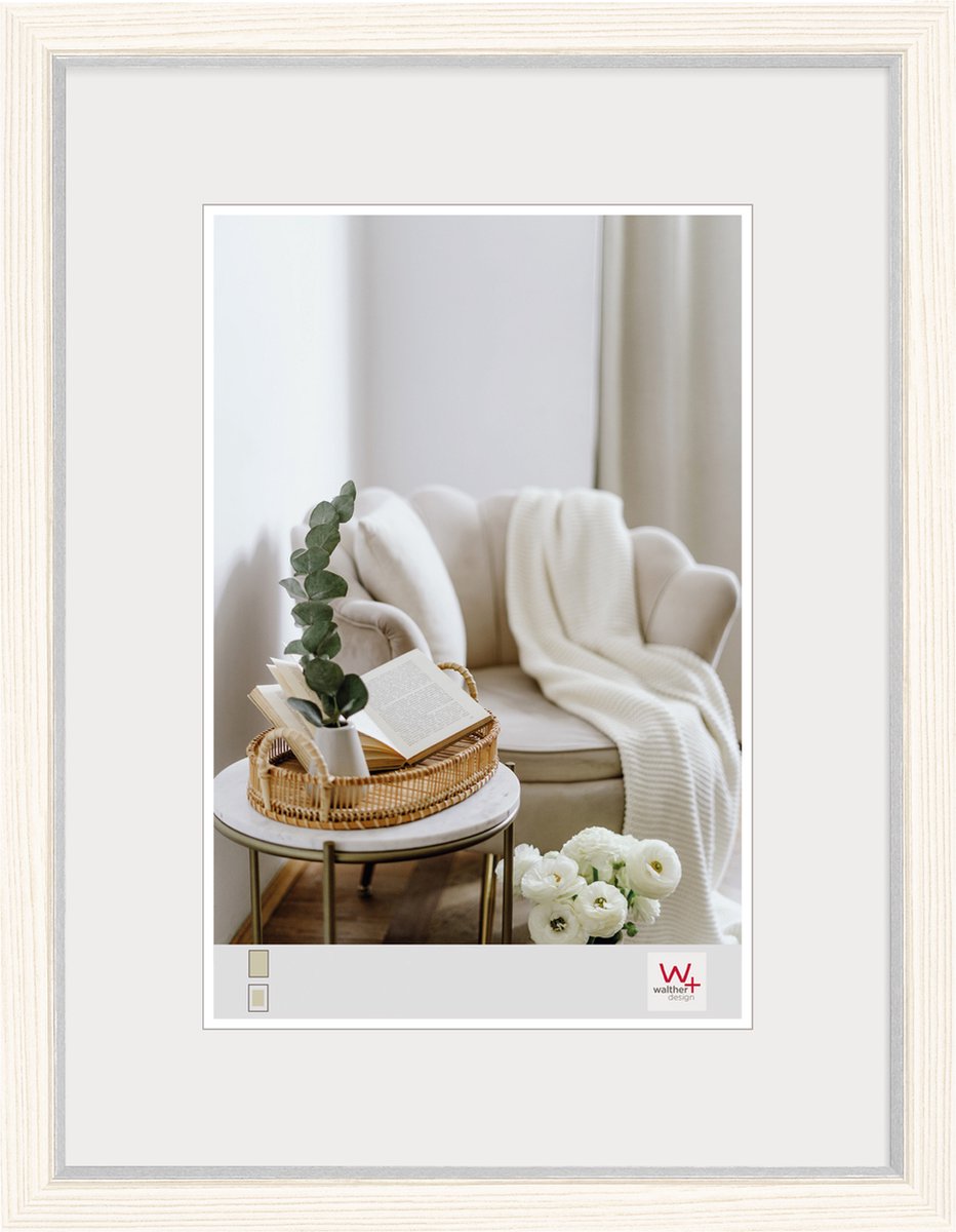Walther Hygge - MDF Wooden lijst - Fotoformaat 30x40 cm - Wit