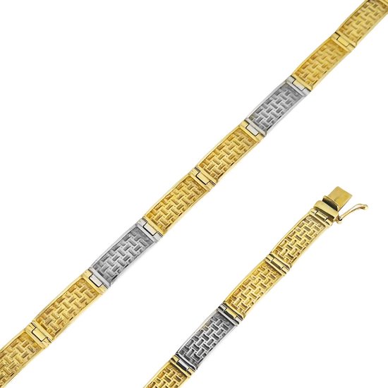 Bracelets à maillons Homme Lien Or 20 cm 8.0 mm 14 carats