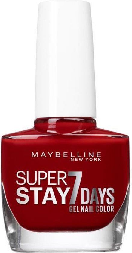 Maybelline new york - superstay 7 days nagellak - 06 deep red - rood - parelmoer nagellak