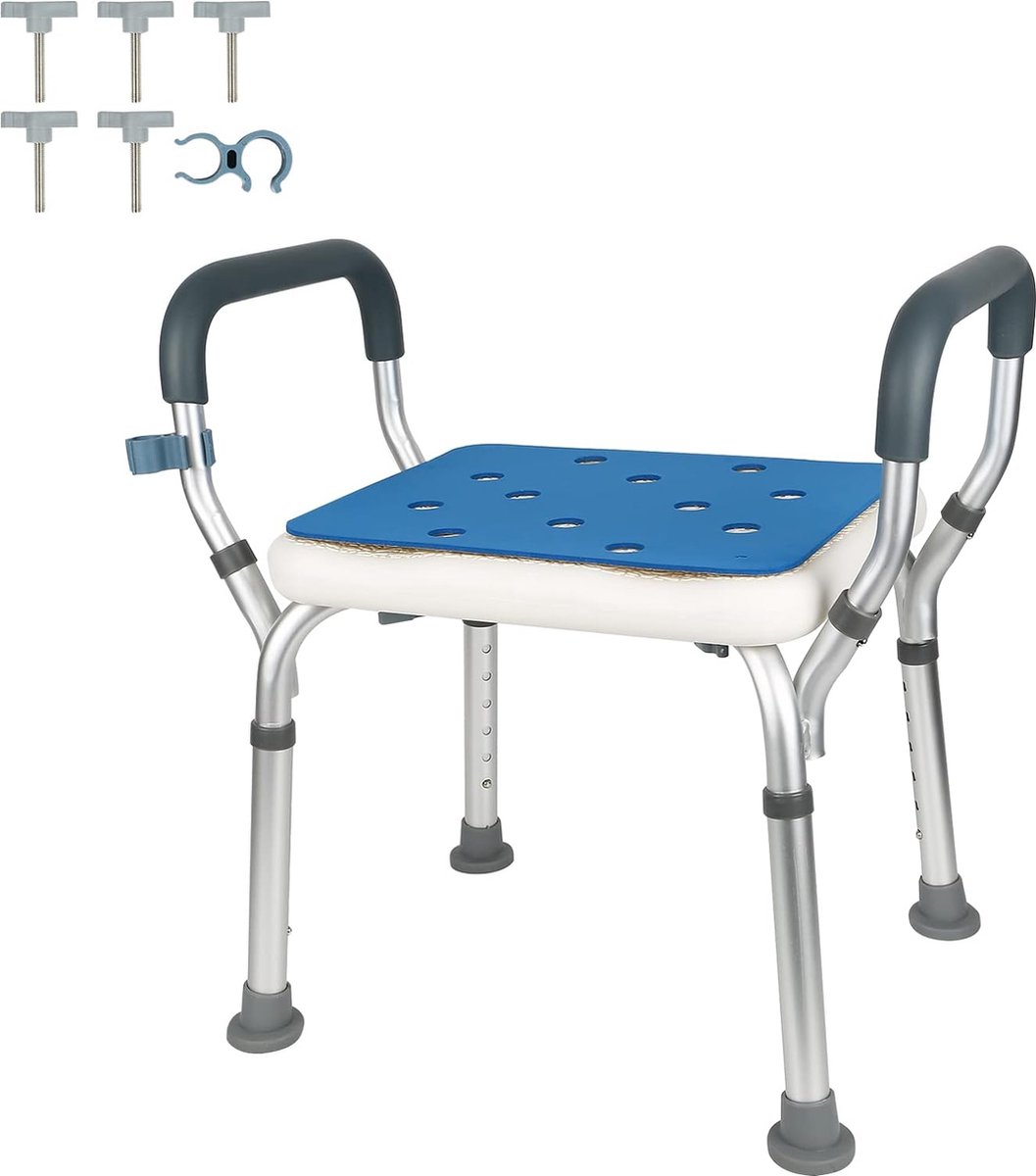 Douchestoel voor senioren, douchekruk / Douchestoel Douchekruk / Douchezitje Antislip bol.