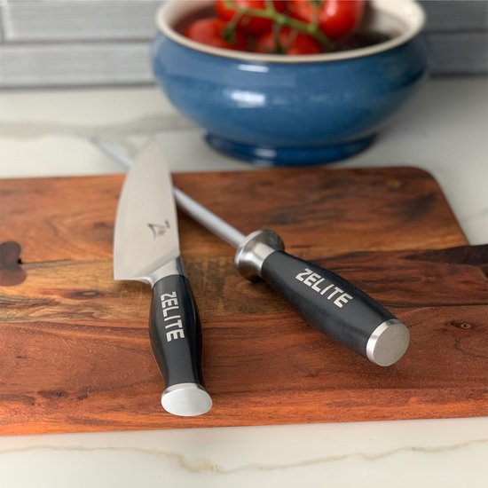 Acier à aiguiser 10" série Comfort Pro Aiguiseur de couteaux en acier inoxydable 59 HRC - acier magnétique