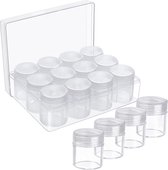 Belle Vous Helder Plastic Kralen Opslag Organizer Doos - 12 Verwijderbare Compartiment Containers met Deksel Voor Diamond Painting Kralen, Sieraden, Nail Art, Oorbellen, Glitter & Boorduurwerk